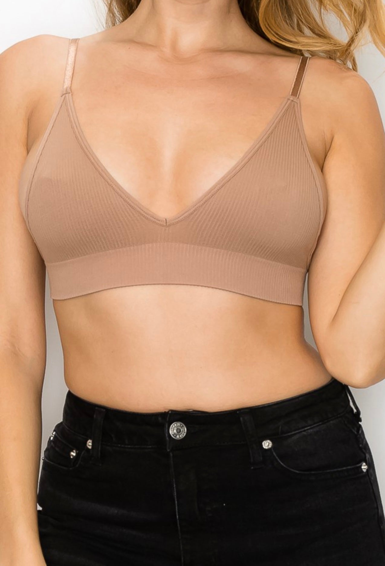 Ariel Bralette Top -Mocha