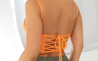 LACE ORANGE CORSET